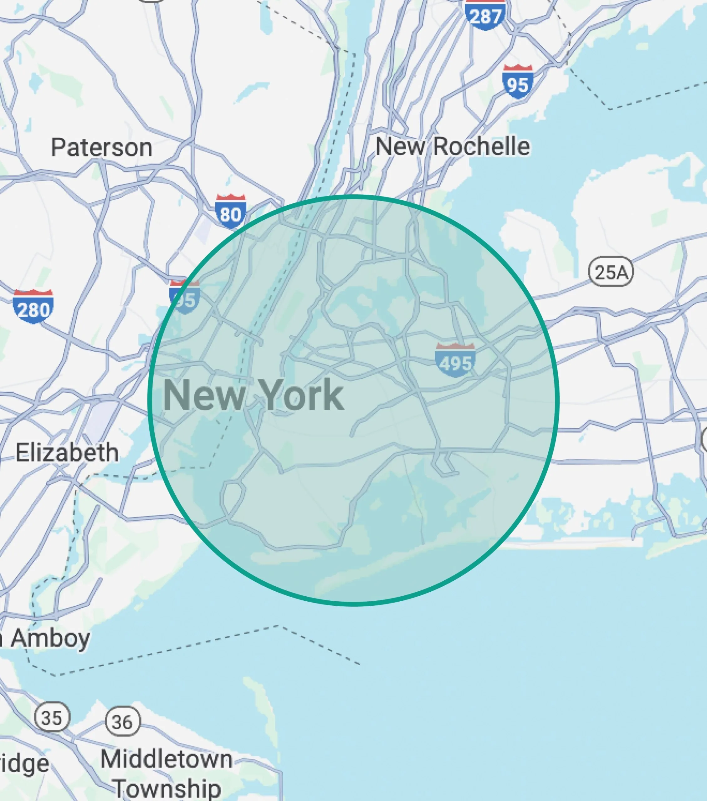NYC Service Area Map